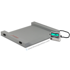 Cardinal Detecto RW-1000 Run-A-Weigh Portable Floor Scale and 185B Digital Indicator, 1000 lb x 0.5 lb