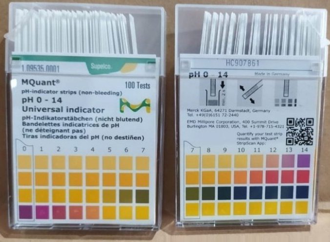 PH Paper Strips for PH Measuring Merck, Germany
