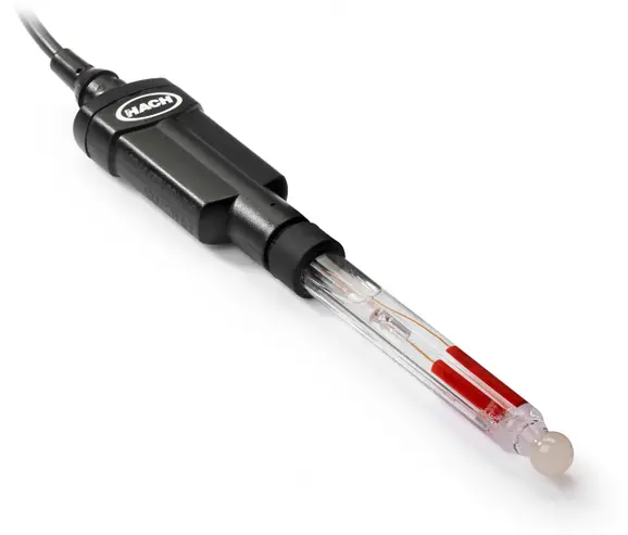 IntelliCAL PHC705 Laboratory General Purpose RedRod Refillable Glass pH Electrode, 1 m Cable