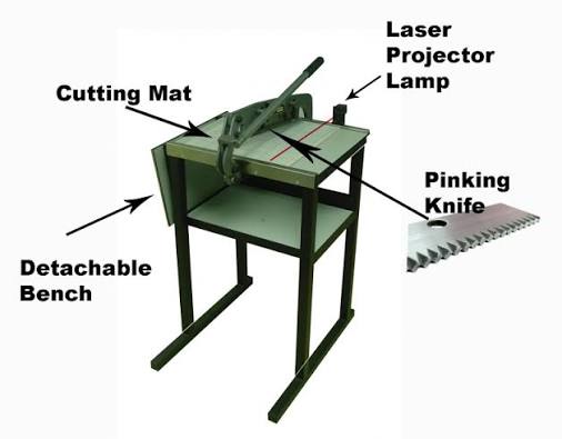 Schröder Model S400, Handle Type Swatch Cutter (Pinking Knife)