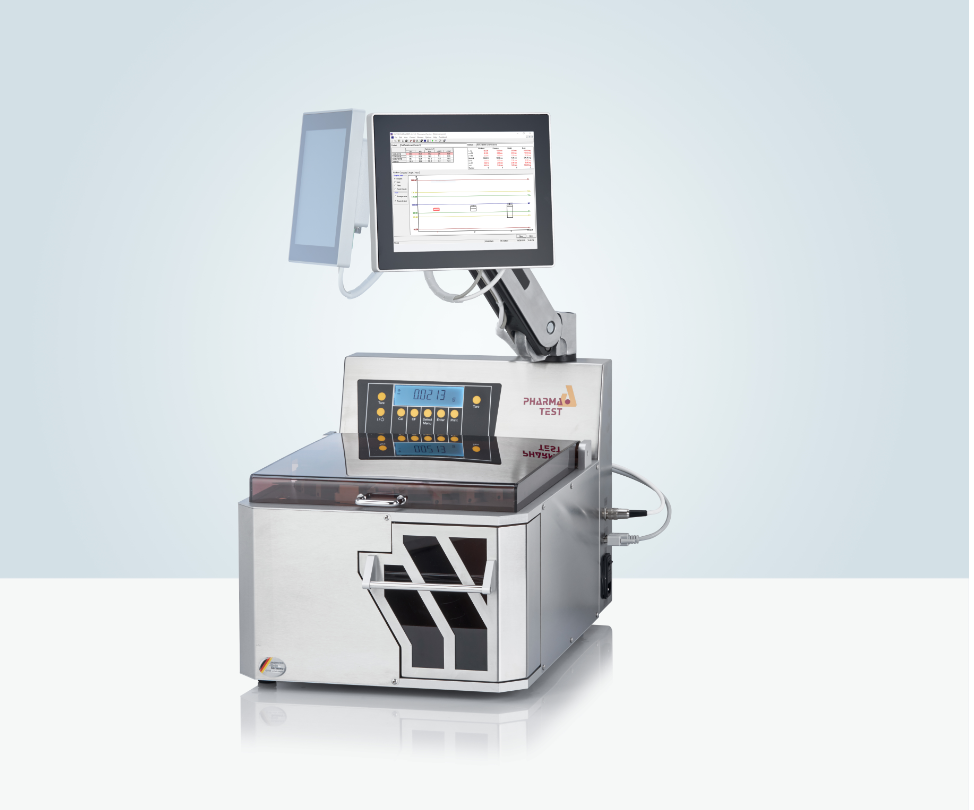 WHT 4 4-in-1 tablet hardness testing with multi-batch feeding option.